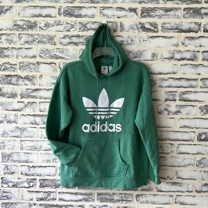 Green Adidas Hooded Sweatshirt